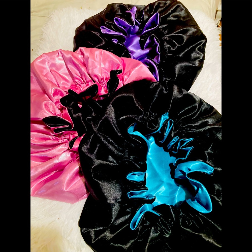 🔐Satin reversible hair bonnets🔐